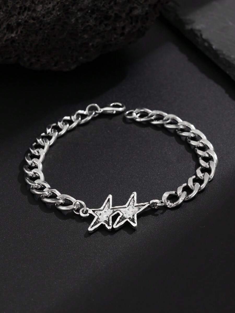 Punk Star Stainless Steel Chain Bracelet – REF 0811-1